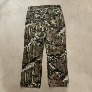 Vintage Y2K Mossy Oak Camo Denim Pants Size 36x32